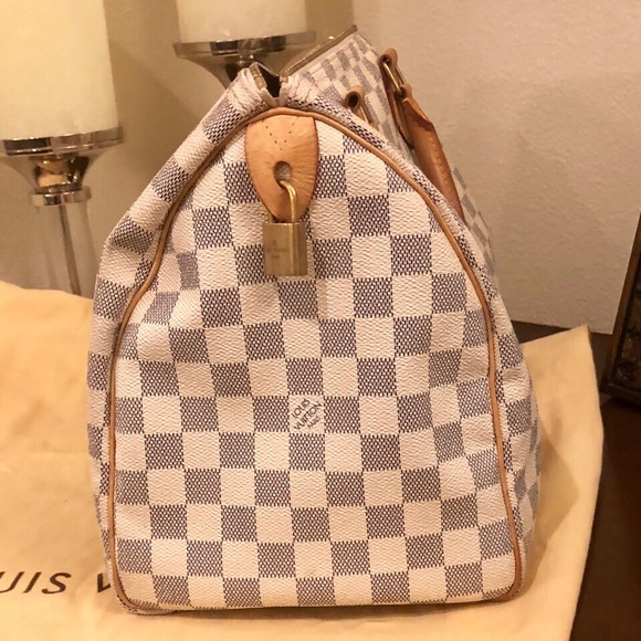 Authentic Louis Vuitton Speedy Damier Azur - Picture 5 of 8
